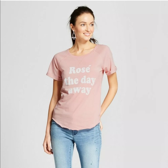 Grayson Threads Tops - Pink Rose the Day Away T-Shirt Size Small